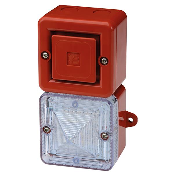 SONFL1HAC230R/A E2S SONFL1HAC230R/A Combi SONFL1-H LED 230vAC [red] AMBER 100dB(A) Perm./Blink IP66 10T v=+/-10%